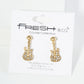 Crystal Pave Electric Guitar Stud Earrings