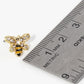 Crystal Pave Enamel 10mm Honey Bee Stud Earrings