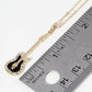 Crystal Pave Enamel Electric Guitar Pendant Necklace