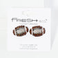 Crystal Pave Football Stud Earrings
