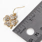 Crystal Pave Four-Leaf Clover Drop Earrings