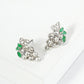 Crystal Pave Grape Post Stud Earrings