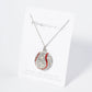 Crystal Pave Half-Dome Baseball Pendant Necklace
