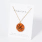 Crystal Pave Half-Dome Basketball Pendant Necklace