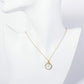 Crystal Pave Half-Dome Pearl Pendant Necklace