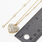 Crystal Pave Heart Pendant Necklace