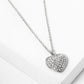 Crystal Pave Heart Pendant Necklace