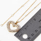 Crystal Pave Heart Pendant Necklace