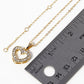 Crystal Pave Heart Pendant Necklace