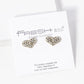 Crystal Pave Heart Stud Earrings