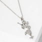 Crystal Pave Mermaid Pendant Necklace