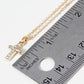 Crystal Pave Mini Cross Pendant Necklace