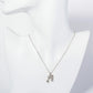 Crystal Pave Musical Note Pendant Necklace