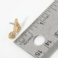 Crystal Pave Musical Note Post Stud Earrings