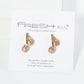 Crystal Pave Musical Note Post Stud Earrings