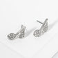 Crystal Pave Musical Note Post Stud Earrings