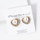 Crystal Pave Pearl Heart Stud Earrings