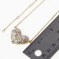 Crystal Pave Puffy Heart Pendant Necklace
