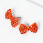 Crystal Pave Ribbon Bow Stud Earrings