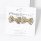 Crystal Pave Ribbon Bow Stud Earrings