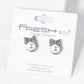Crystal Pave Ribbon Bow With Pearl Bead Stud Earrings