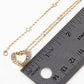 Crystal Pave Sideways Heart Pendant Necklace