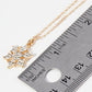 Crystal Pave Snowflake Pendant Necklace
