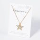 Crystal Pave Star Pendant Necklace