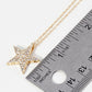Crystal Pave Star Pendant Necklace