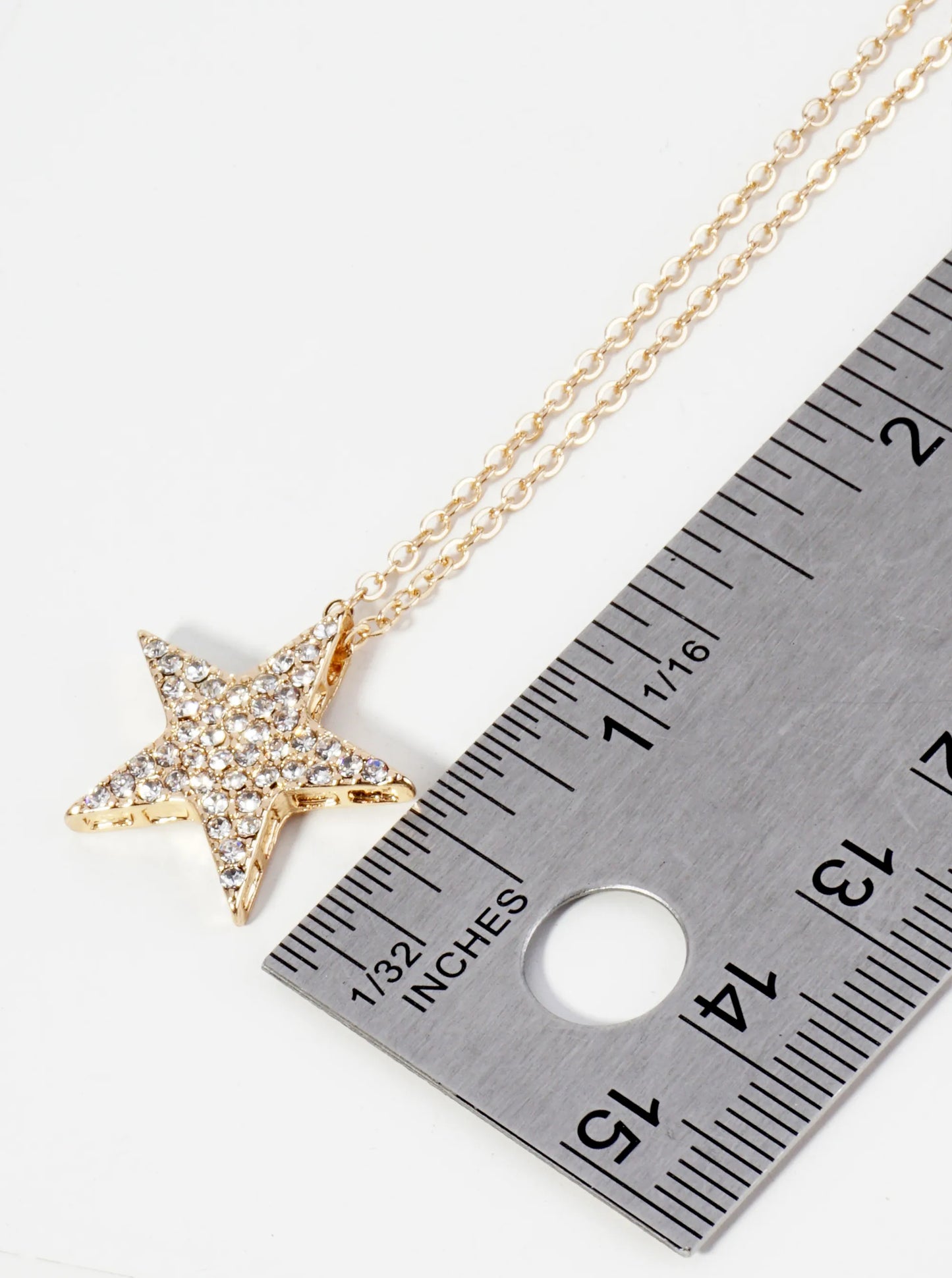 Crystal Pave Star Pendant Necklace