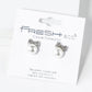 Crystal Pave Tiny Ribbon Bow With Pearl Bead Stud Earrings
