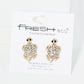 Crystal Pave Turtle Stud Earrings