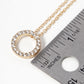 Crystal Pave Circle Pendant Necklace