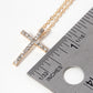 Crystal Pave Cross Pendant Necklace