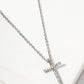 Crystal Pave Cross Pendant Necklace