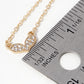 Crystal Pave Dainty Heart Pendant Necklace