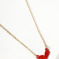 Crystal Pave Dainty Heart Pendant Necklace