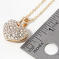 Crystal Pave Heart Pendant Necklace