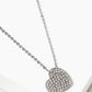 Crystal Pave Heart Pendant Necklace