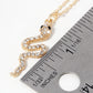 Crystal Pave Snake Pendant Necklace
