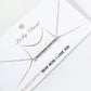 Dear Mom I Love You Engraved 18K Gold Dipped Horizontal Brass Bar Pendant Inspirational Necklace