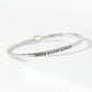 Dream Believe Achieve Engraved Inspirational Bangle Bracelet