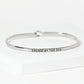 Dream By The Sea Engraved Inspirational Bangle Bracelet