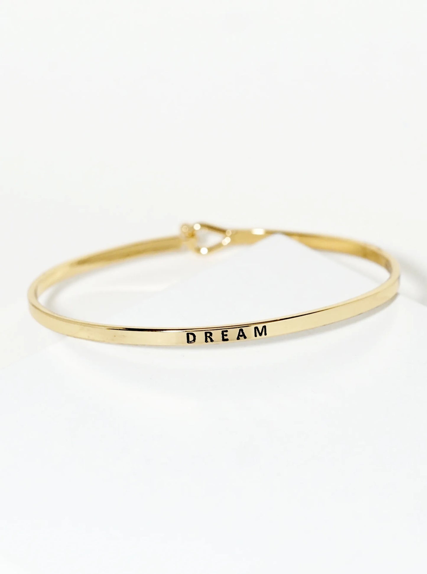 Dream Engraved Inspirational Bangle Bracelet