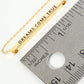 Dreams Come True Engraved 18K Gold Dipped Horizontal Brass Bar Pendant Inspirational Necklace