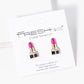 Enamel Filled Dainty Lipstick Stud Earrings