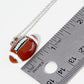 Enamel Football Pendant Game Day Necklace