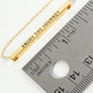 Enjoy The Journey Engraved 18K Gold Dipped Horizontal Brass Bar Pendant Inspirational Necklace