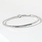 Family Is Everything Engraved Inspirational Bangle Bracelet