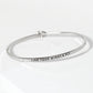 Find Your Wings And Fly Engraved Inspirational Bangle Bracelet